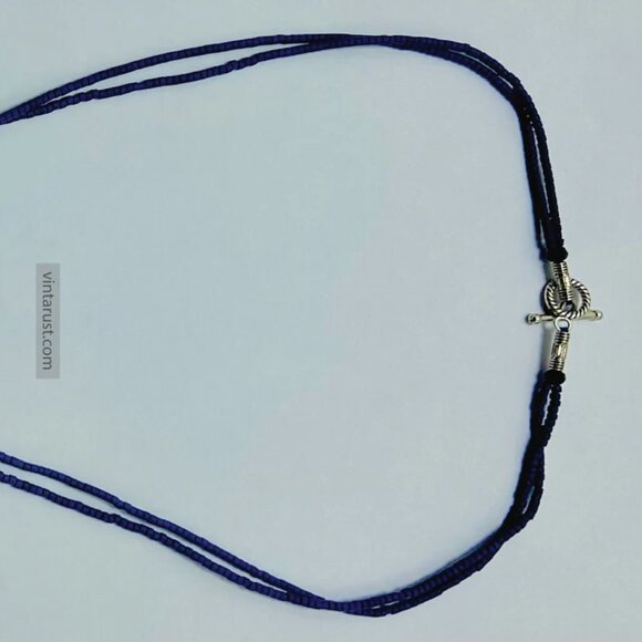 Lapis Lazuli Tear Drop Pendant Necklace: Beaded Gemstone Jewelry - Picture 8 of 11